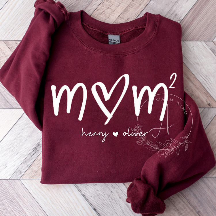 Custom Mama Sweatshirt with Kids Name