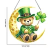 DIY Moon Clover Bear Diamond Painting Single-sided Hanging Pendant