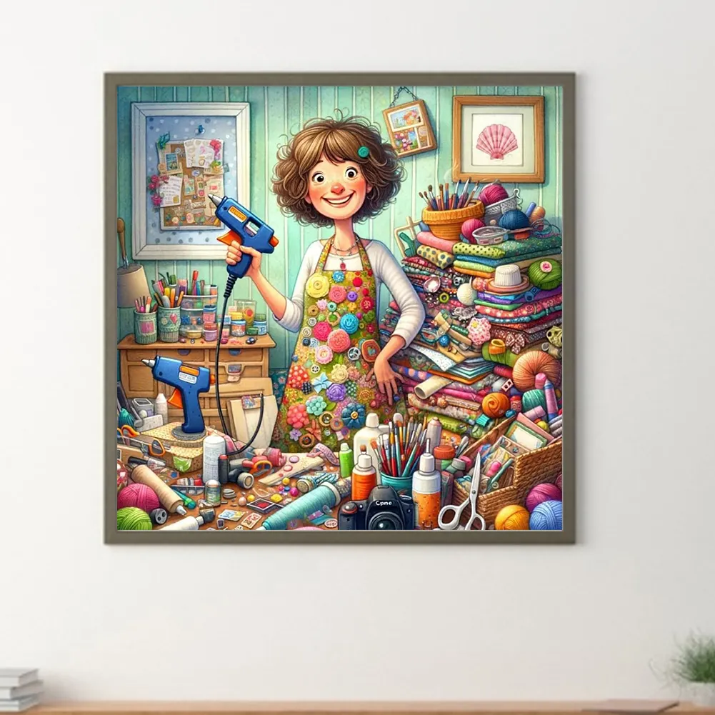 Diamond Painting - Full Round Drill - Cute Elf(Canvas|50*50cm)