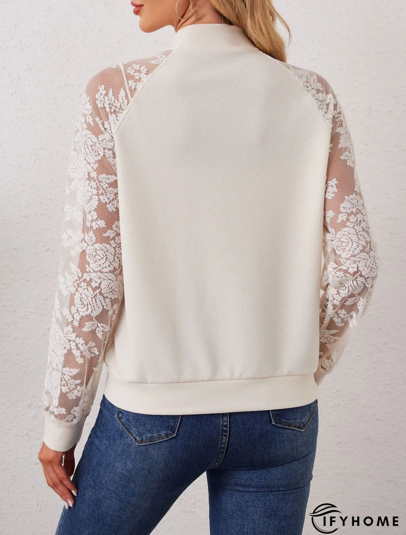 New Yellow Embroideried Zippered Patchwork Silk Thin Coats Long Sleeve | IFYHOME