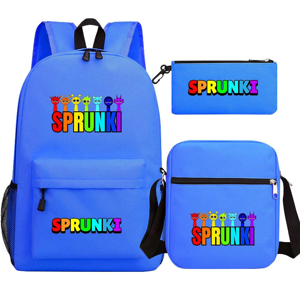 Mayoulove Sprunki Design Backpack Lightweight Water-Resistant Perfect for School and Outdoor Adventures-Mayoulove