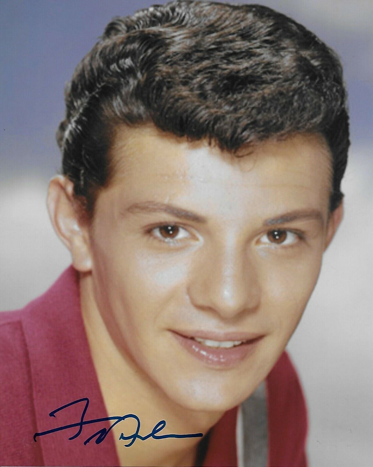 Frankie Avalon Original Autographed 8X10 Photo Poster painting #4 - Beach Party, Grease