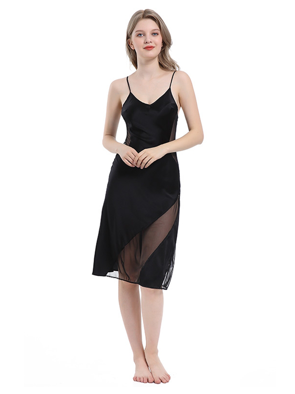 Classic V Neck Silk Nightgown| Multi-Colors Selected REAL SILK LIFE