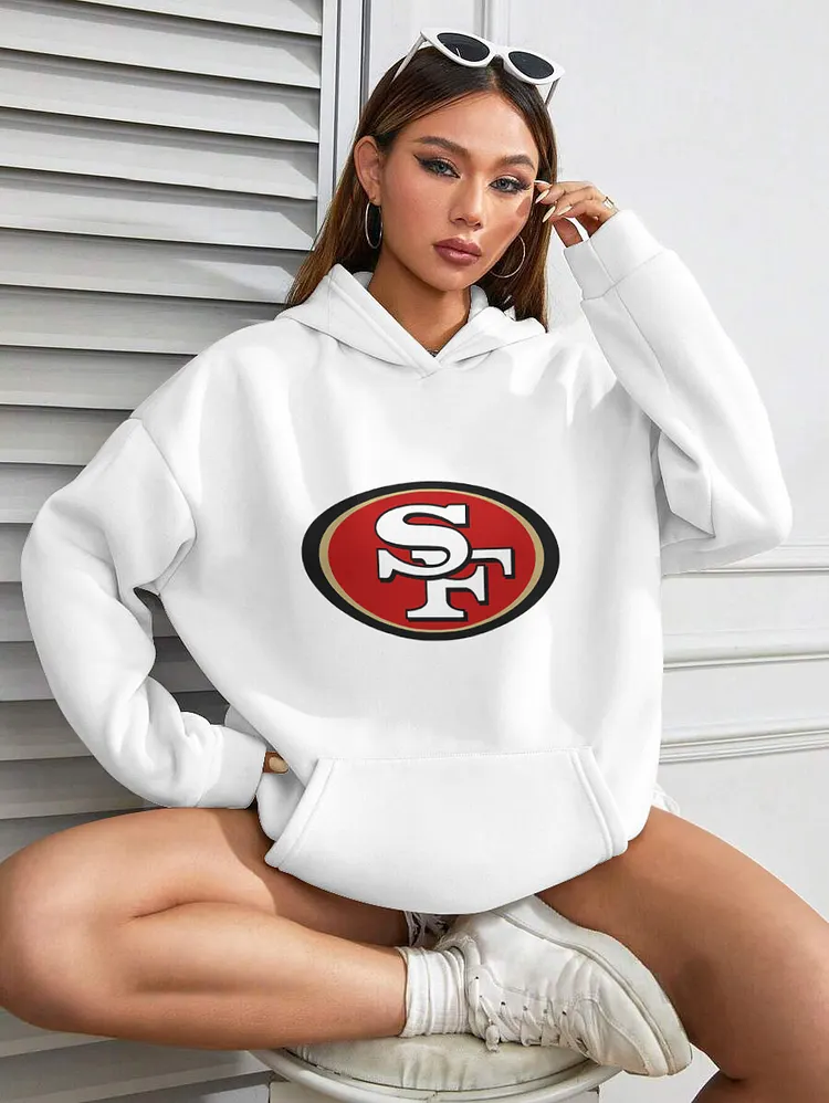 San Francisco 49ers  Printed Hooded Pocket Pullover Hoodie
