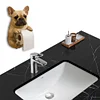 Wall Mount Toilet Paper Roll Holder Dog Shape Paper Stand for Kitchen Bathroom