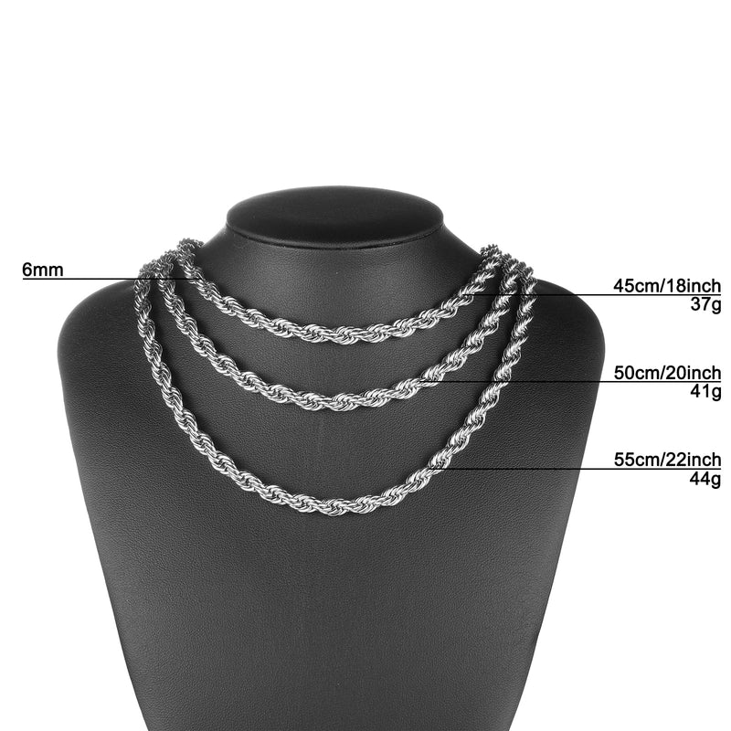 Minimalist Twist Stainless Steel Plating Men’S Necklace