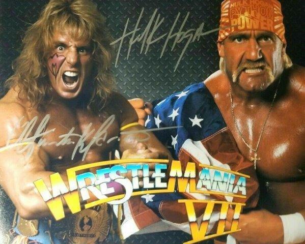 REPRINT - ULTIMATE WARRIOR - HULK HOGAN Signed Autographed 8 x 10 Photo Poster painting RP