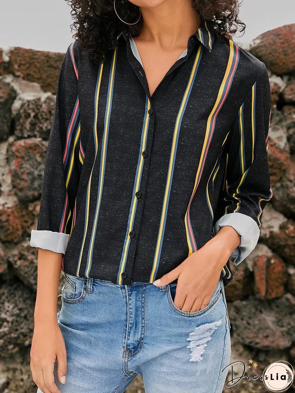 Weekend Casual Striped Shirt