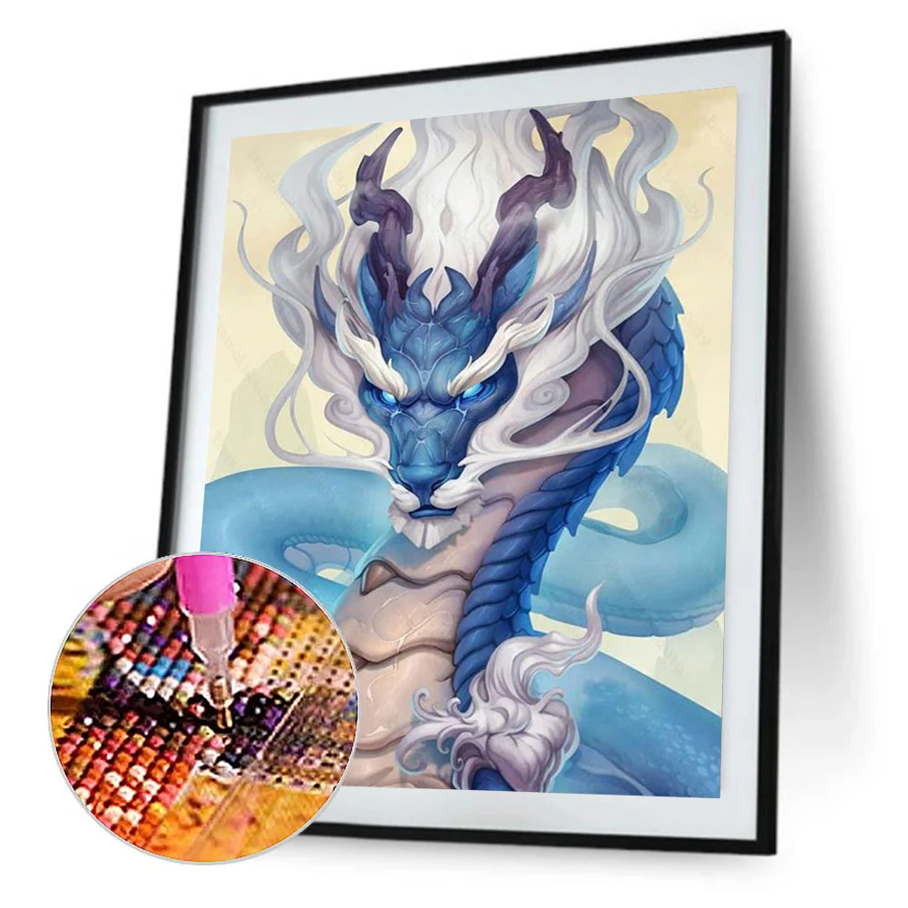 Full Round Diamond Painting 30*40cm - Dragon