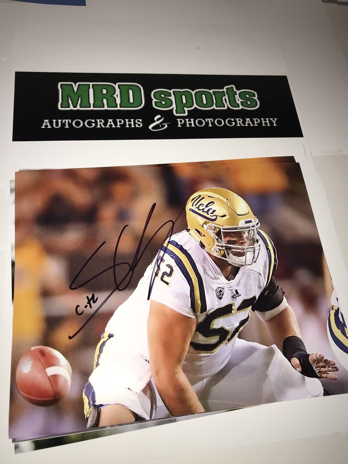 Scott Quessenberry UCLA Bruins hand signed autographed 8x10 football Photo Poster painting B