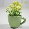 Cute Plant Fridge Magnets Mini Ceramic Vase Fridge Magnets Tiny 3D Plant Vase