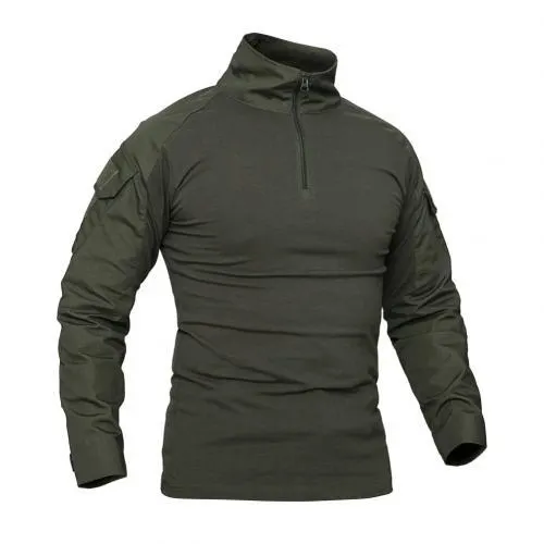 Men Combat Shirt Top Uniform Airsoft Camouflage Combat-Proven Shirts Rapid Assault Sleeve Shirt Battle Strike футболка мужская
