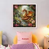 Dragon In Forest-14CT Stamped Cross Stitch 50*50cm/19.69*19.69in tapestrymarket