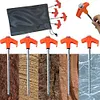8Pcs Screw-in Tent Stakes with Hex Socket Heavy Duty Pegs for Outdoor Camping