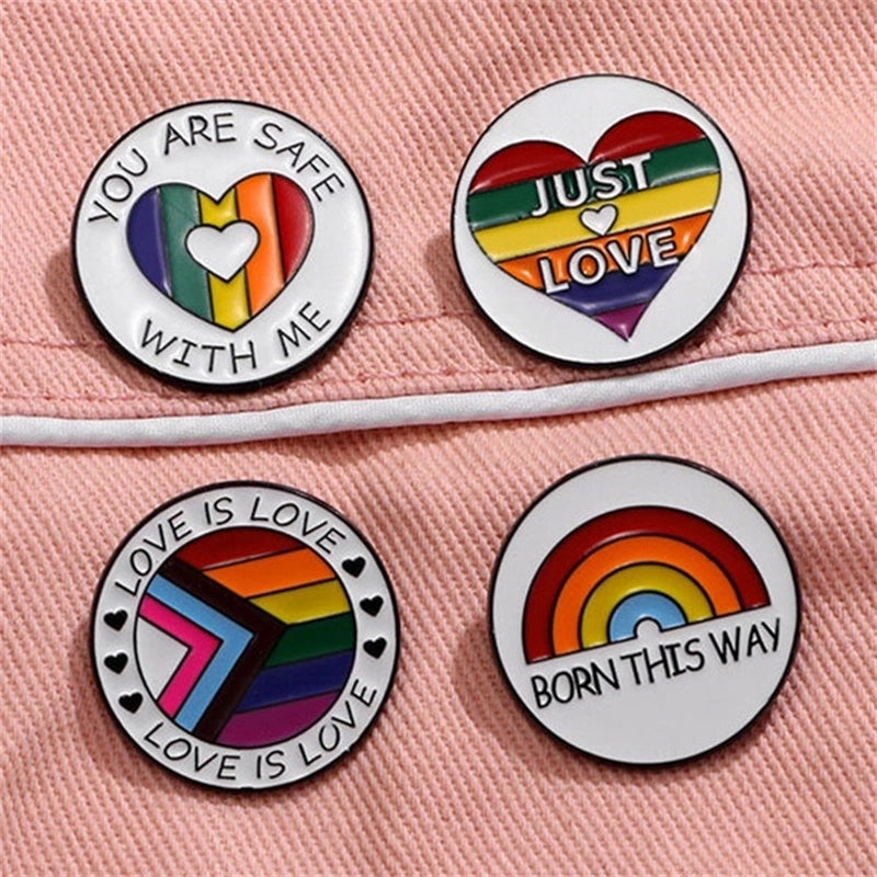 Casual Minimalist Color Block Alloy Unisex Brooches