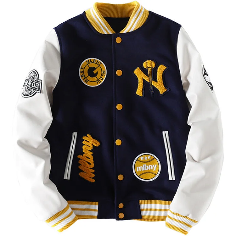 Letterman Jacket Outfit Senior Jackets Varsity Baseball College Coat MLBN Outdoor Sports Jacket Men and Women