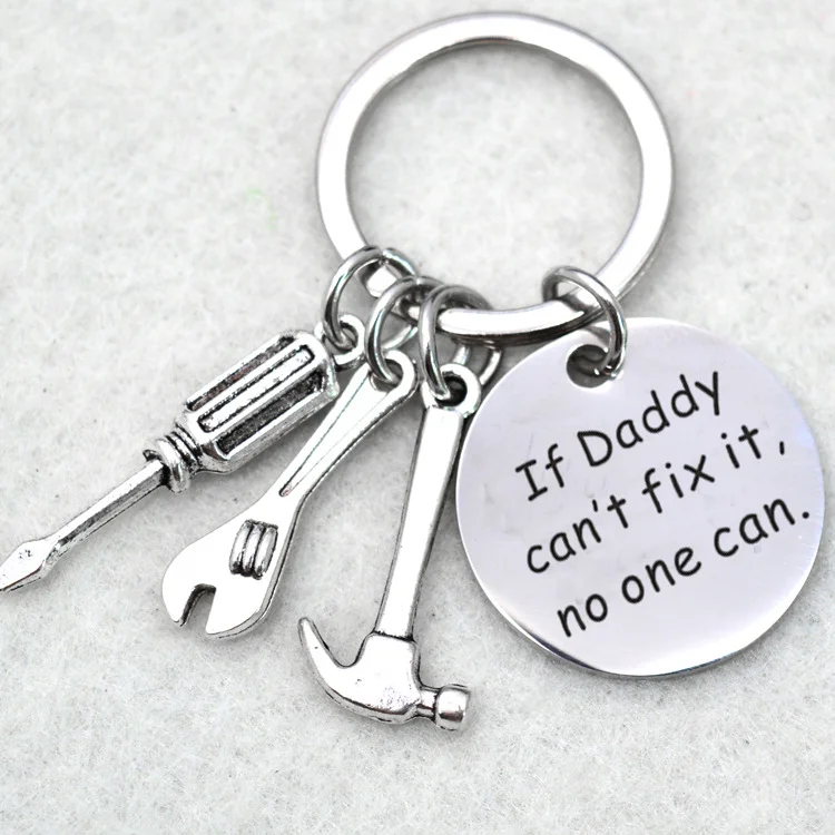 Father's Day Keychain "If Daddy Can't Fix It No One Can"
