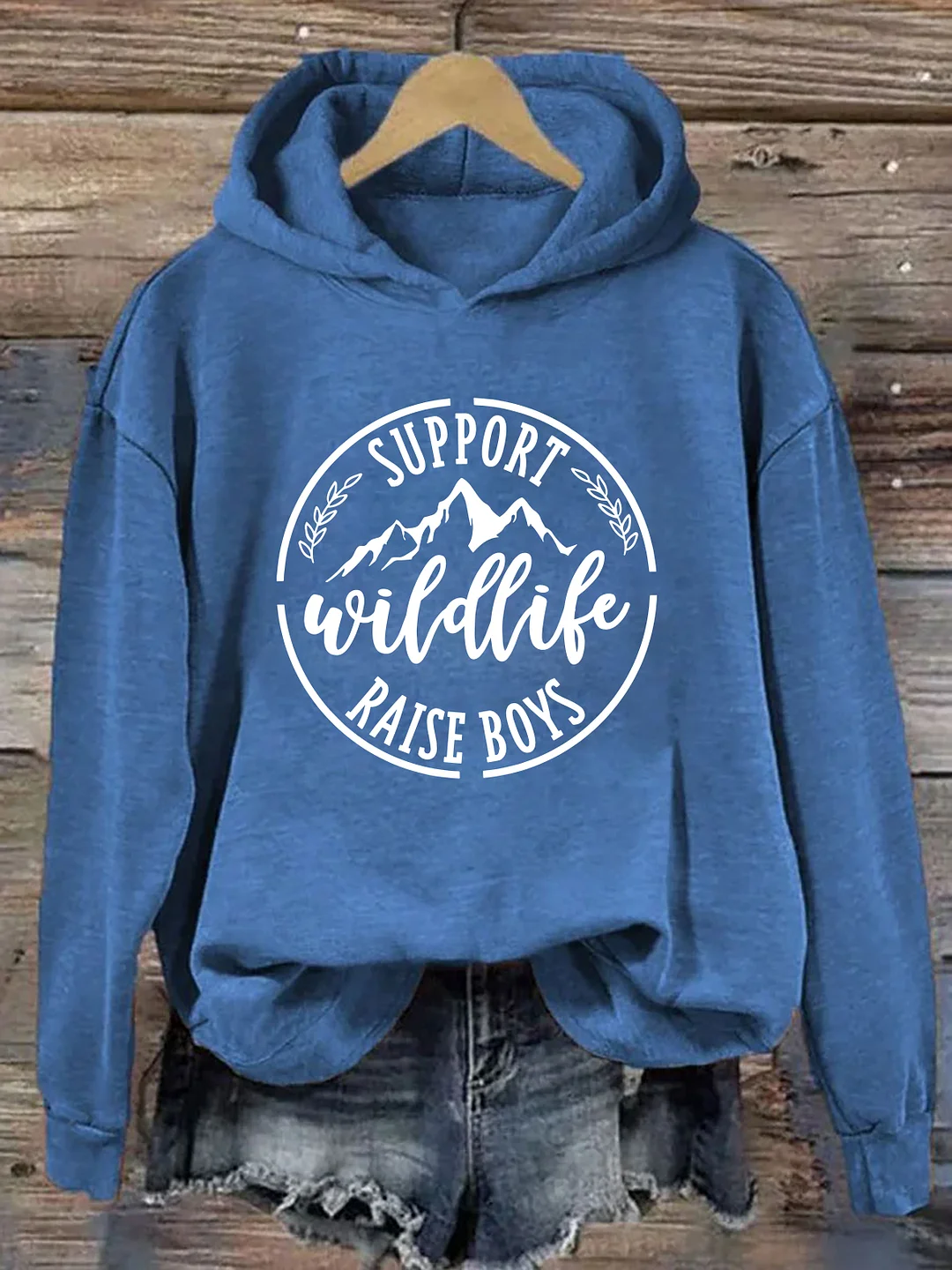 Support Wildlife Raise Boys Hoodie