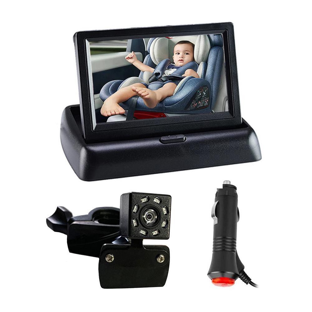 

LED Infrared Night Vision Car Back Seat Display Camera Safety Baby Monitor, 501 Original