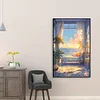 (40*60cm)Seaside Room - Full Round Drill Diamond Painting