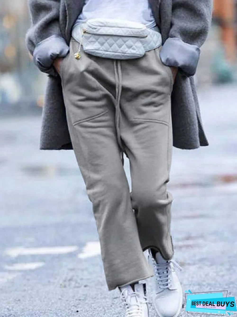 Regular Fit Plain Pants