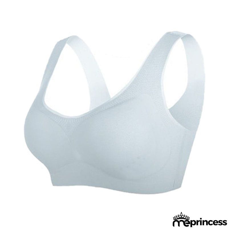 Summer Ultra-Thin Ice Silk Seamless Breathable No Steel Ring Anti-Sagging Plus Size Bra