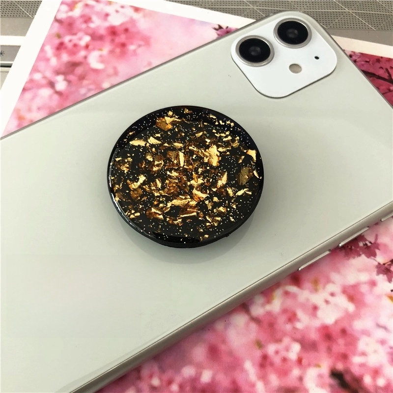 Glue Glitter Gold Foil Telescopic Solid Color Tin Foil Paper Mobile Phone Anti-fall Bracket