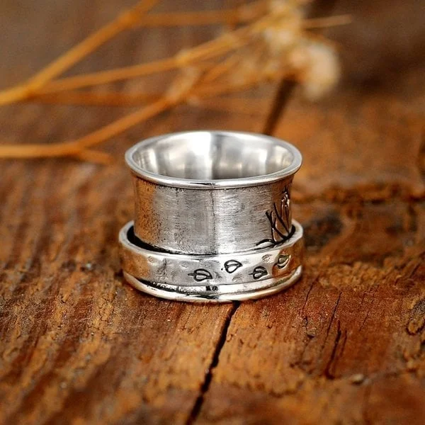 🔥Last Day 75% OFF🎁 Tree of Life Spinner Meditation Ring