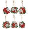 6PCS Diamond Painting Keyring Double Sided Diamond Painting Art Keychain Pendant