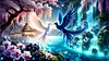 Luxury AB Velvet Diamond Painting Kit - Black and White Phoenix