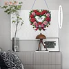 Valentine Day 2D Flat DIY Diamond Art Pendant Diamond Painting Set (Wreath)