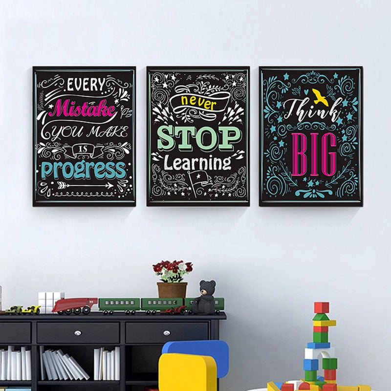 Casual Elegant Preppy Style Letter Silk Cloth Pendant Wall Art