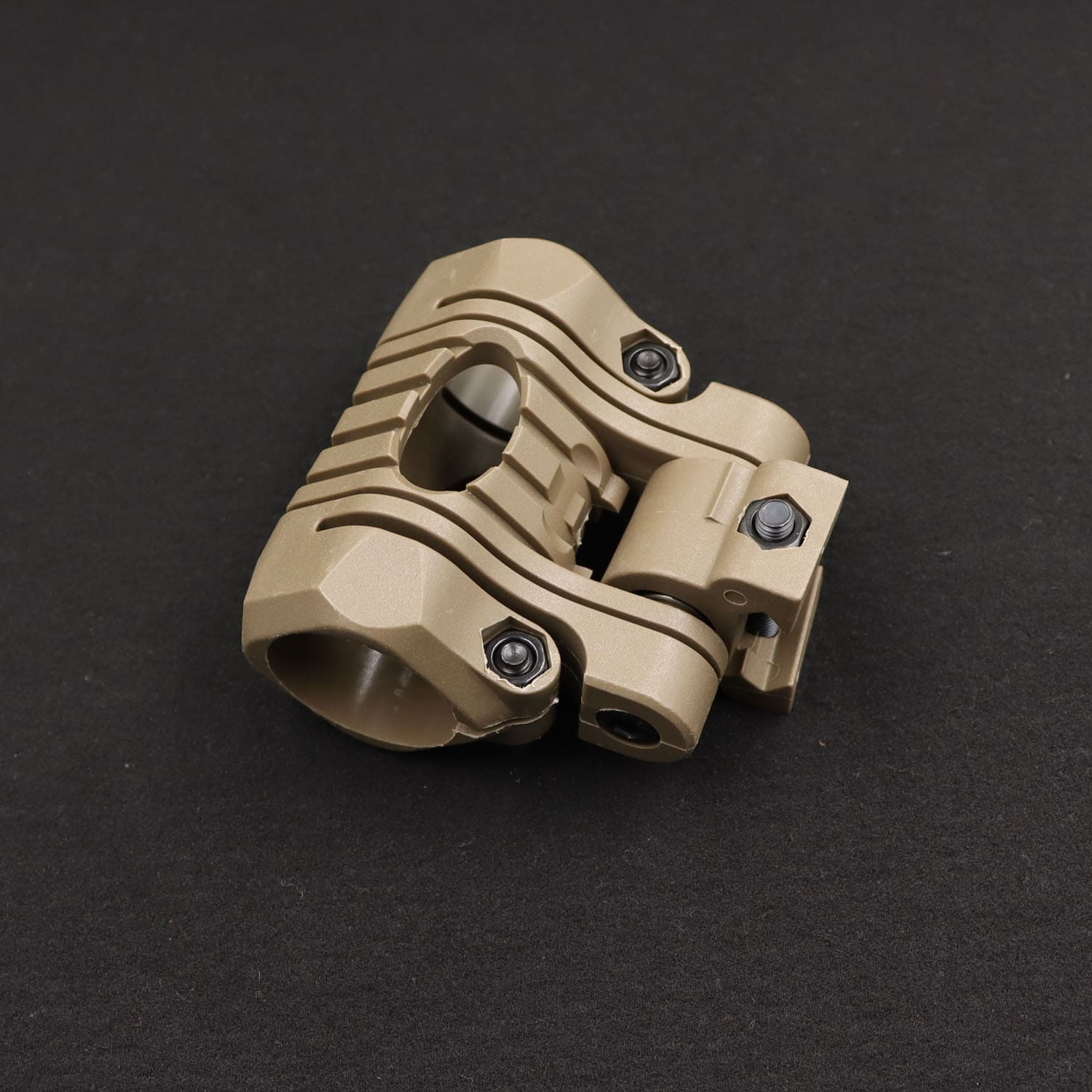 Tophelmetfan 25mm Tactical Helmet Flashlight Holder Mount For Fast/Mich Helmet