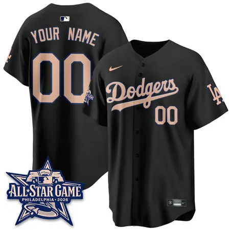 Youth Los Angeles Dodgers Black 2026 MLB All-Star Custom Jersey