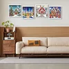 (US Local)4pack Xmas House-Crystal Rhinestone Diamond Painting(30x30cm)