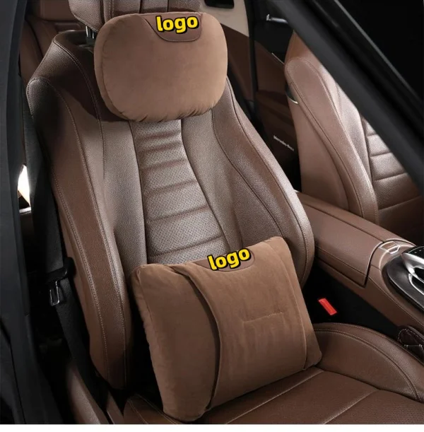 Car Seat Lumbar Support + Headrest