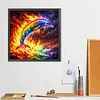 Diamond Painting -DIY Round Drill Rainbow Dolphin(40x40cm)