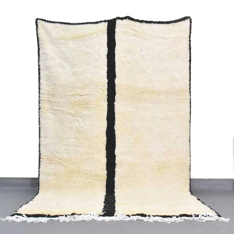 Moroccan Black and white rug