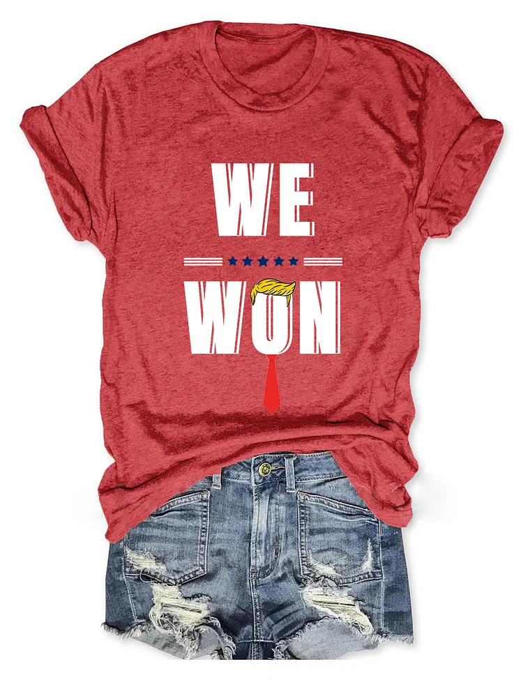 Women's We Won Print T-Shirt