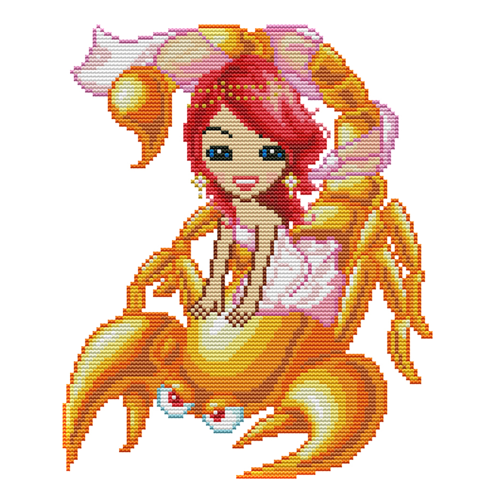 

Capricorn - 14CT Stamped Cross Stitch - 25*29CM, 501 Original