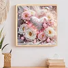 Bulles de fleurs en forme de c&oelig;ur pour la Saint-Valentin, kits sp&eacute;ciaux de peinture en forme de per&ccedil;age partiel 5D pour adultes d&eacute;butants, peintures e