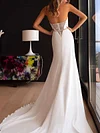Elegant Bandeau Polka-Dot See-Through Backless White Wedding Maxi Dress