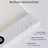 Book Light Rechargeable Clear LED Flat Reading Light with 3 Colors & Timer Dimmable Panel Plate Lamp Funny Gifts for Readers Kids Women Men