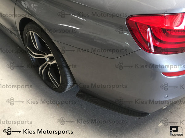 grey bmw f10 m perf rear splitter 01