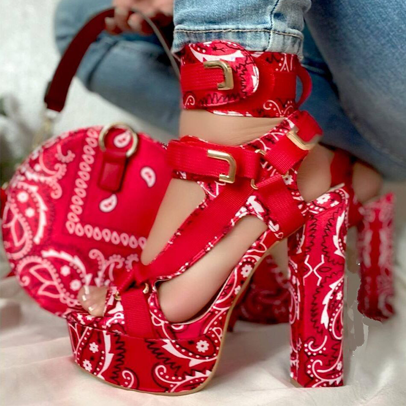 Red Casual Street Hollowed Out Patchwork Opend Out Door Shoes | EGEMISS