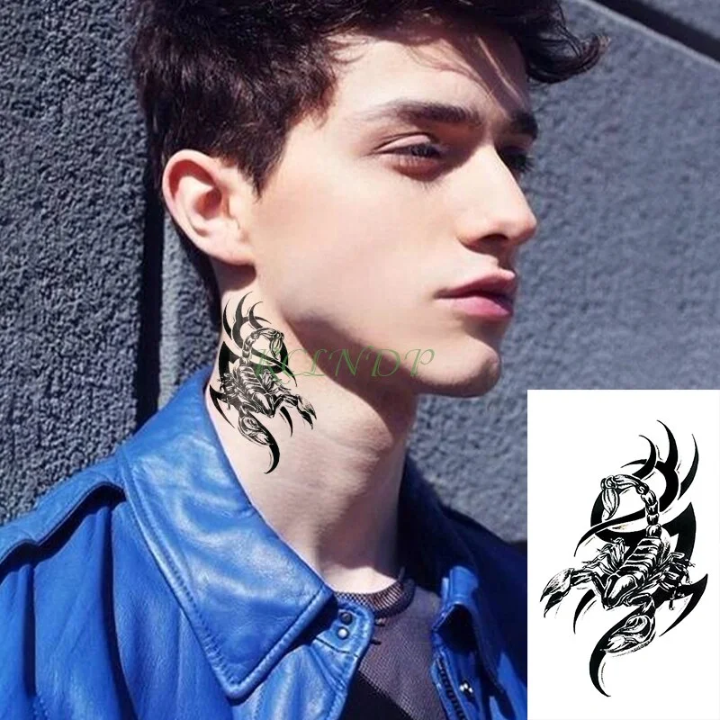 Waterproof Temporary Tattoo Sticker Snake Scorpion Gecko Animal Design Flash Tatoo Fake Tatto Hand Arm Body Art for Women Man
