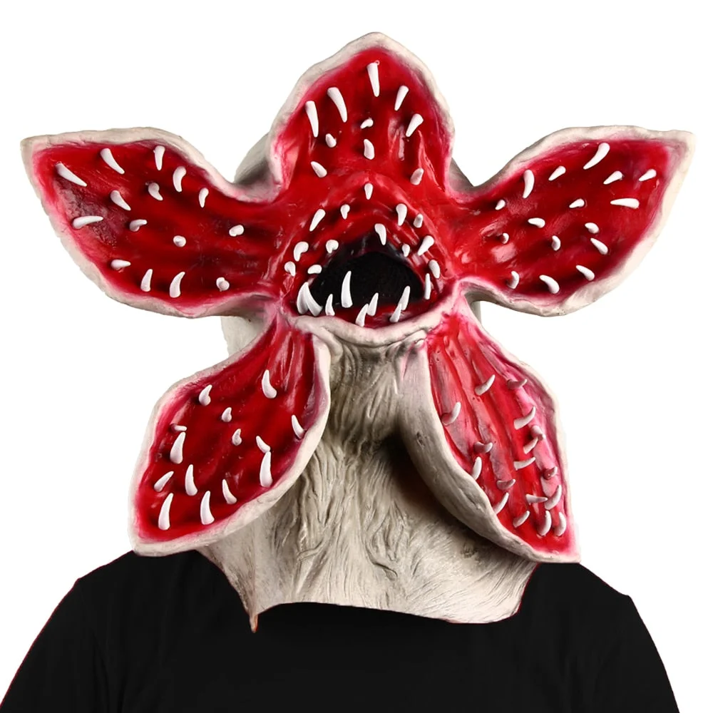 Aonga Halloween Stranger Things Demogorgon Mask Halloween Movie Cosplay Horror Monster Latex Masks Fancy Dress Props