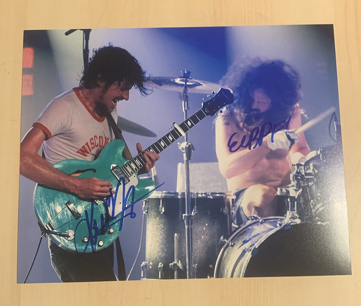 BLACK PISTOL FIRE FULL BAND HAND SIGNED Photo Poster painting 8x10 AUTOGRAPHED GROUP RARE COA