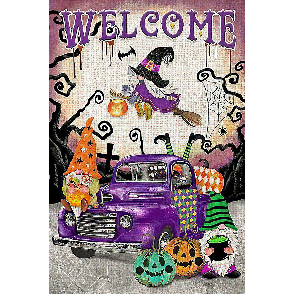 

Halloween Gnome - Round Drill Diamond Painting - 35*50CM, 501 Original