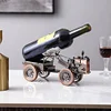 Retro Nostalgic Iron Car Wine Rack Ornaments European Creative Home Wine Cabinet Desktop Simple Light Luxury Wine Bottle Storage